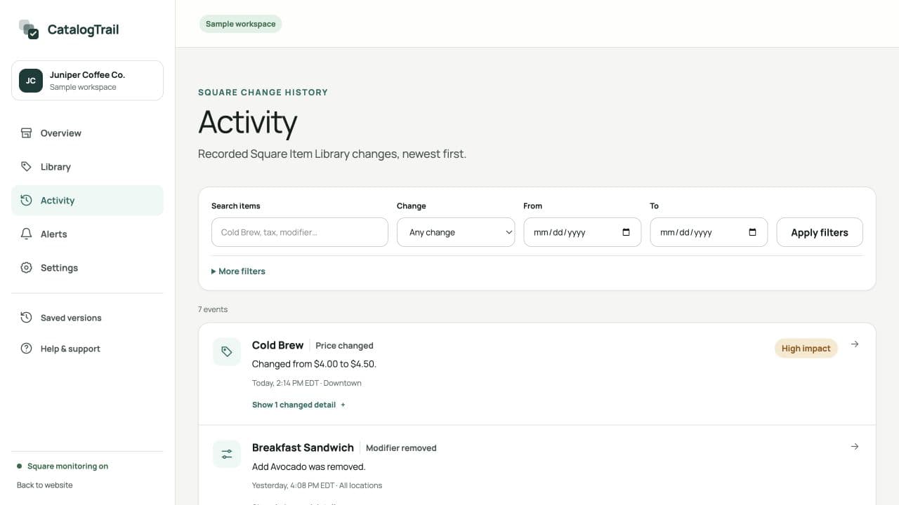 CatalogTrail product preview